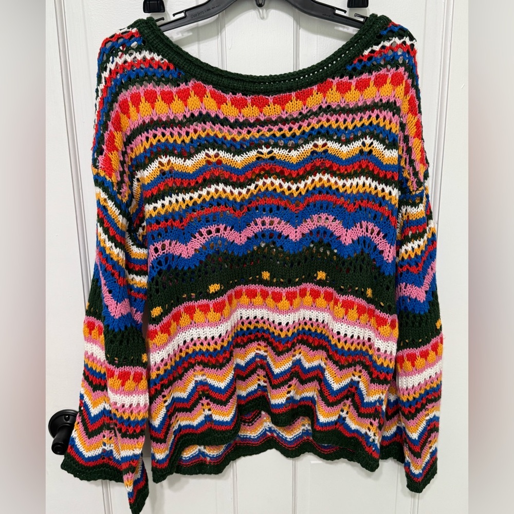 Colorful Knit Women's Sweater